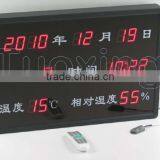 Temperature and Humidity and led digital calendar clock