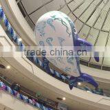 Blue Whale Shape PVC Balloon for Party , Giant PVC Balloon , Helium Balloon