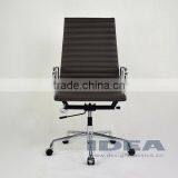 Replica EA119 Charles High Back Office Chair - Dark Grey Color Genuine Leather thumbnail-2