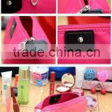 Elegant Dumplings Shape Canvas Candy Color Fashion Women Waterproof Cosmetic Bags thumbnail-6