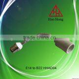 Hot Sale E14 to B22 Ceramic Adapter Ceramic Lampholder / Haohong Factory Price / Made in China