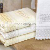 Cheap Towels Set With Lace and Embroidery thumbnail-1