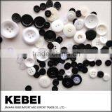 DIY Handicraft Making Decorative White and Black Buttons