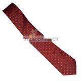 Graphic Plain Tie in Red With Logo thumbnail-1