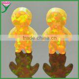 High Fire Color Little Girl Synthetic Mexican Fire Opals for Sale thumbnail-2