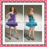 2012 New Arrival Modern Hot Sale Sweetheart Purple Ice Blue Beaded Cocktail Dress Homecoming Dress MLC-135 thumbnail-1