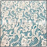 2015 Water soluble polyester white lace material