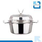 Stainless Steel High-qulity Double Handle Cooking Soup & Stock Pot thumbnail-1