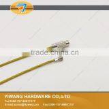 High Quality Yellow Stainless Steel Wire Keychain Cable Key Ring thumbnail-3