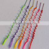 Long Solid Colored Colorful Curly Hair