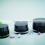 Acrylic Makeup Cosmetic loop cap round jars