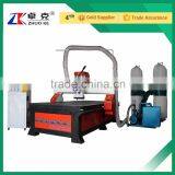 China Multifunctional CNC Engraving Machine For Wood Acrylic Aluminum ZKM-1325 1300*2500MM With Vacuum Table Dust Collector