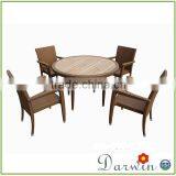Wooden Patio Sets Furniture Rattan Table Set and Chair thumbnail-1
