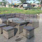 SOFA SET with polywood top/ POLY RATTAN SOFA SET/ WICKER SOFA SETS/ SOFA