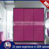 Top Selling Veneer Bedroom Wardrobe Sliding Door System Designs thumbnail-2