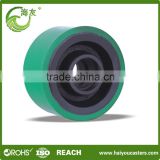 China supplier high quality heavy duty cast iron pu wheel