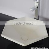 wholesale Solid Surface Bathroom Wash Basin, Stone Resin bathroom Wash Basin, wall hung wash basin