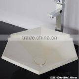 Factory Direct Export Solid Surface Bathroom Wash Basin , Stone Resin Wash Basin, Wall Hung Wash Basin thumbnail-4