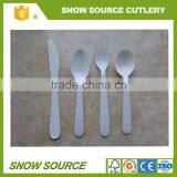 White color disposable white PP material plastic cutlery sets