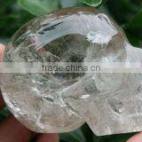 NATURAL Rock Quartz Crystal Skull thumbnail-1
