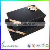 High Quality Fancy Empty Black Cardboard Chocolate Box thumbnail-1