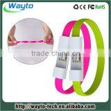 Give Away Colorful Options Wristband Usb Gift Data Cable thumbnail-3