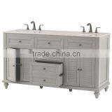 Grey 60" Double Cupc Sinks Bathroom Vanity Wholesale thumbnail-2