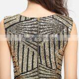 Exquisite Black With Machine Embroidery Sequin Big Size Women Fishtail Dress Evening Dresses Long Best Lady Gown thumbnail-3