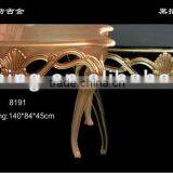 PU Gold Table Furniture for Home Decoration