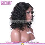 Luffy Hair Manufacturer Wholesale Lace Front Wig Brazilian Human Hair 14inch 150% Short Curly Wig for Black Women thumbnail-2