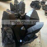 Natural Rock Long Points Black Smoky Crystal Cluster for Sale thumbnail-2