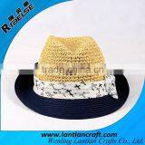 Cheap Knit Lady Hat Beautiful Hand Make Crochet Paper Straw Hat thumbnail-3