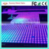100% Factory Direct Sale 50x50cm 10mm Tempered Glass 192pcs SMD3528 3in1 RGB 4*4 Pixel Interactive LED Dance Floor thumbnail-1