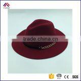 Sweet Girl new arrive autumn winter style hat chain Accessories women fedoras hat