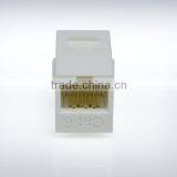 RoHS2 RJ45 Cat6 180 Degree Unshielded UTP Straight Keystone Coupler thumbnail-4