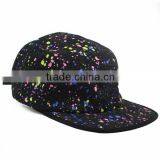 Galaxy 5 Panel Hat Printed , 5-Panel Hat Printed Pattern 5 Panel Strap Back Caps , Galaxy Space Black Leather Strap Hats thumbnail-2