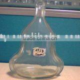 500ml clear liquor glass bottle with printed