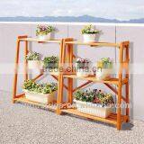 Outdoor Wooden Garden Flower Shelf thumbnail-1