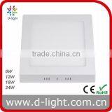 86V 265V Suare Surface Mounted LED Panel Light 6W 12W 18W 24W 2700K 4200K 6500K thumbnail-3