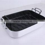 Nonstick Turkey Adjustable Shallow Oven Baking Pan With Rack thumbnail-1