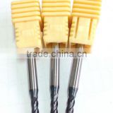 D3R0.5 carbide corner radius endmill cutter from Zhuzhou factory