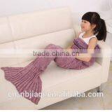 Mermaid Tail Blanket Crochet and Mermaid Blanket for Kids,Summer Super Soft Sleeping Bags thumbnail-1