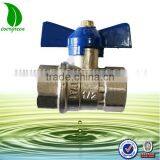 New Style Unique Double Female Brass Ball Valve With Butterfly Handle thumbnail-1