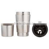 Custom Printing Logo 24 Counce #304 18/8 Stainless Steel BPA Free Water Bottle Detachableshaker Protein/whey/supplements/workout thumbnail-2