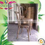 Hot Sale Cross Back Chair in Oak thumbnail-1