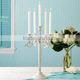 Candelabra, White Candelabra,glass Candelabra thumbnail-1