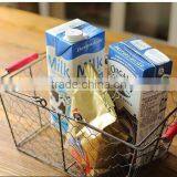 Handmade Wire Kitchen Storage Basket Wire Basket With Liner thumbnail-6