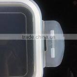 Hi-borosilicate Square Indian Glass Lunch Box With Lock thumbnail-5