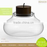 Hot Selling OEM/ODM Borosilicate Clear Glass Candle Holder thumbnail-1