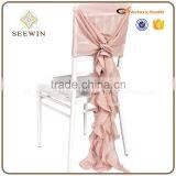 Fancy Ruffled Chiavari Chair Cover for Wedding ,wedding Ruffled Chiavari Chair Cover Chair Sash thumbnail-1